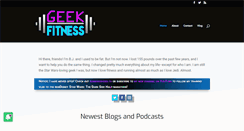 Desktop Screenshot of geekfitness.net